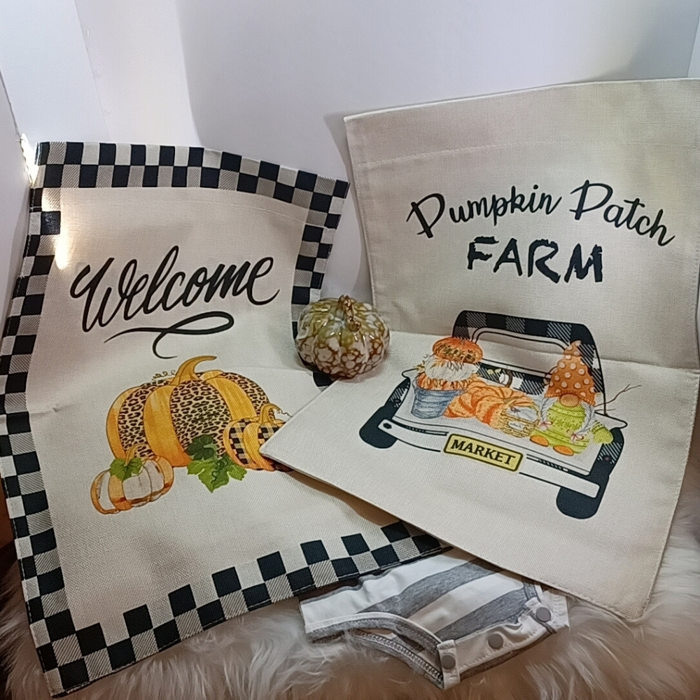 Harvest Flags double sides NWT
